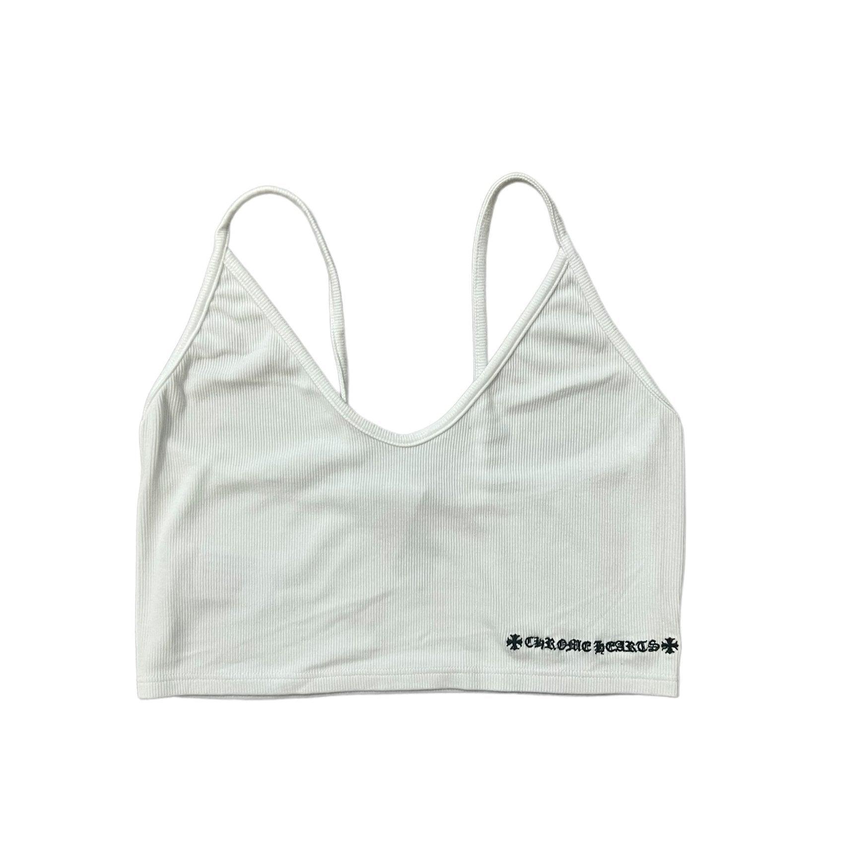 Women's Chrome Hearts Dagger Cropped Tank Top White (W) - Lucid Soles