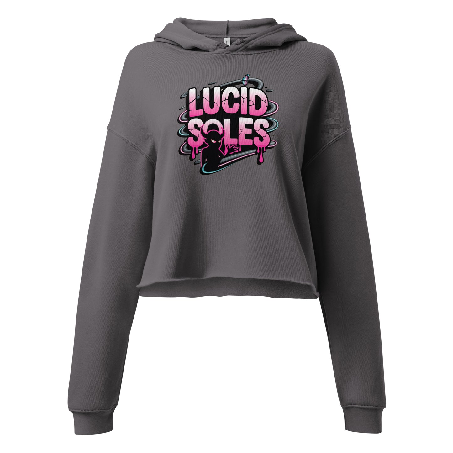 LUCID SOLES GRAPHIC CROP TOP HOODIE (WOMEN'S) - Lucid Soles
