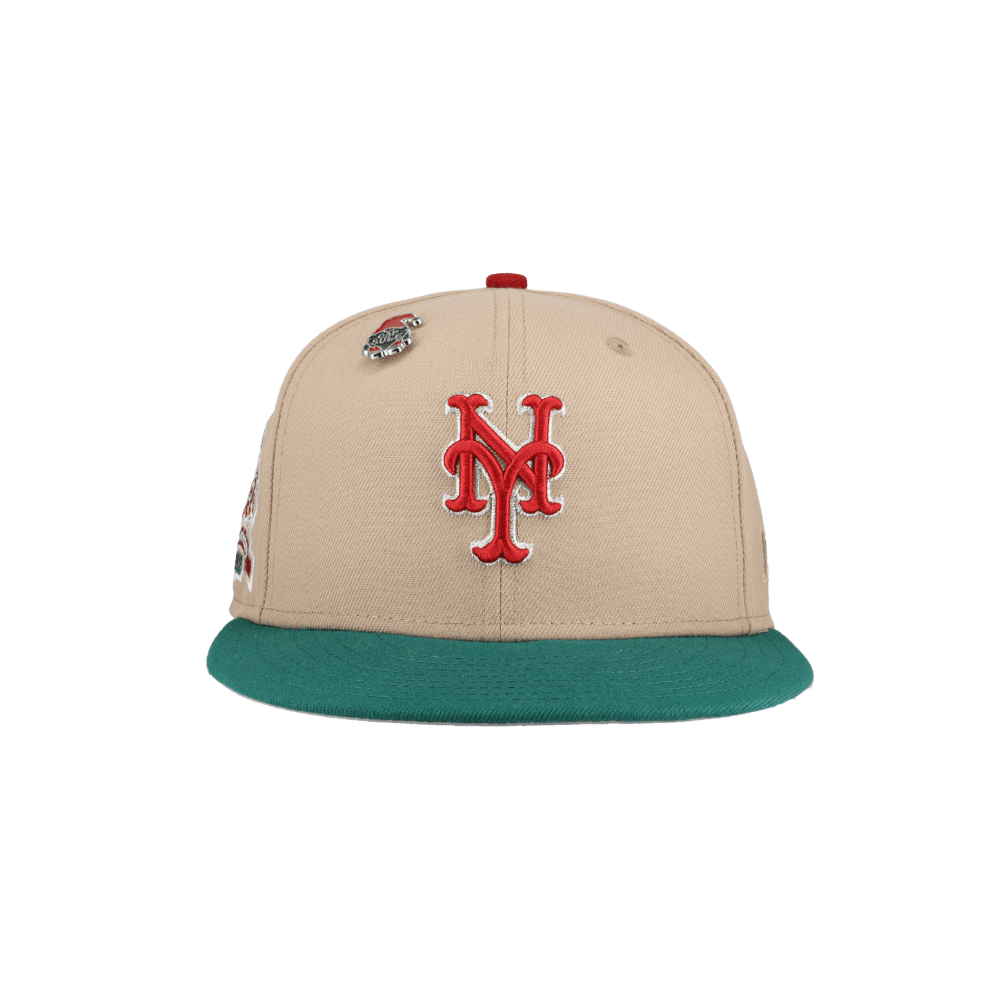 New York Mets 2023 Christmas Collection 40th Anniversary Patch Fitted Hat - Lucid Soles
