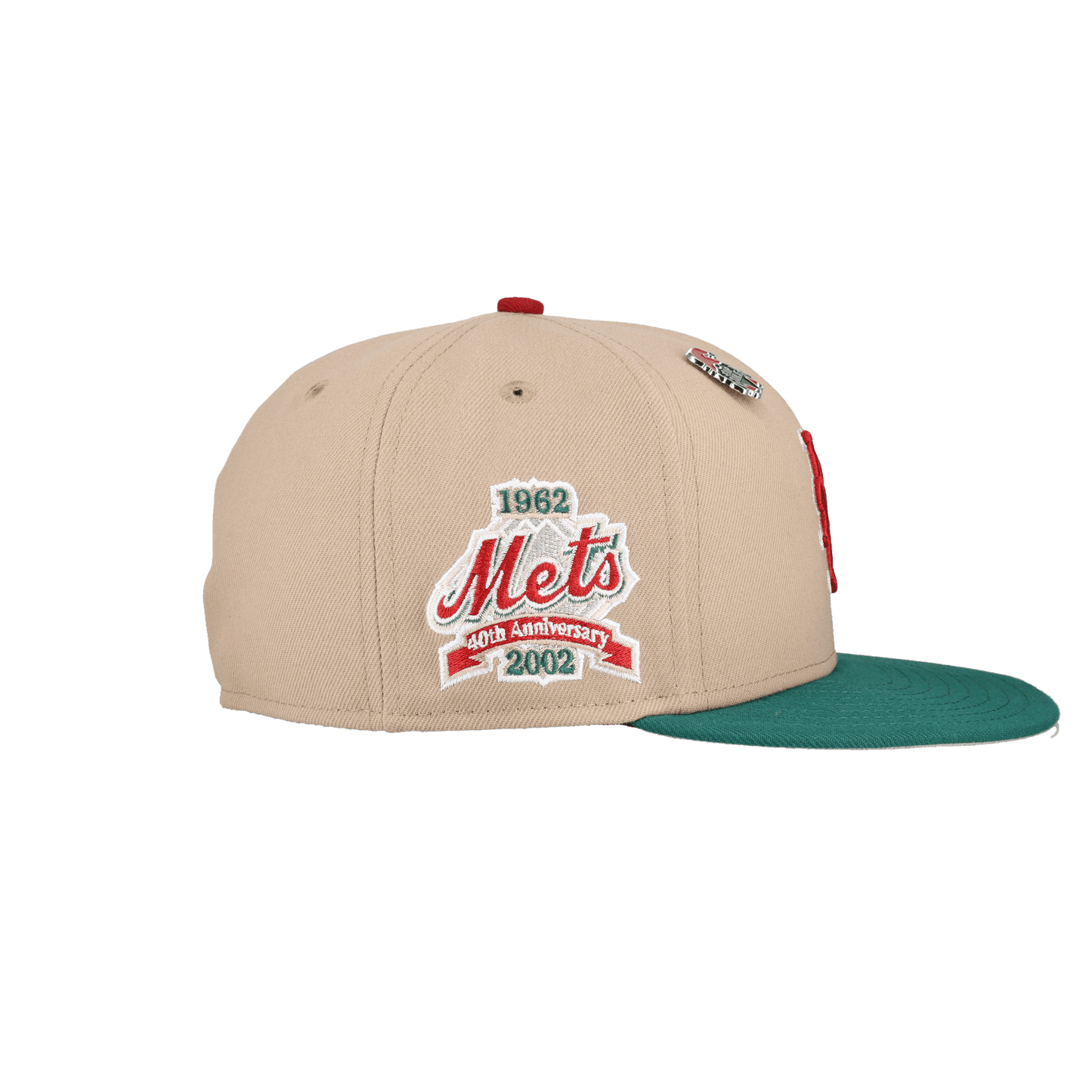 New York Mets 2023 Christmas Collection 40th Anniversary Patch Fitted Hat - Lucid Soles