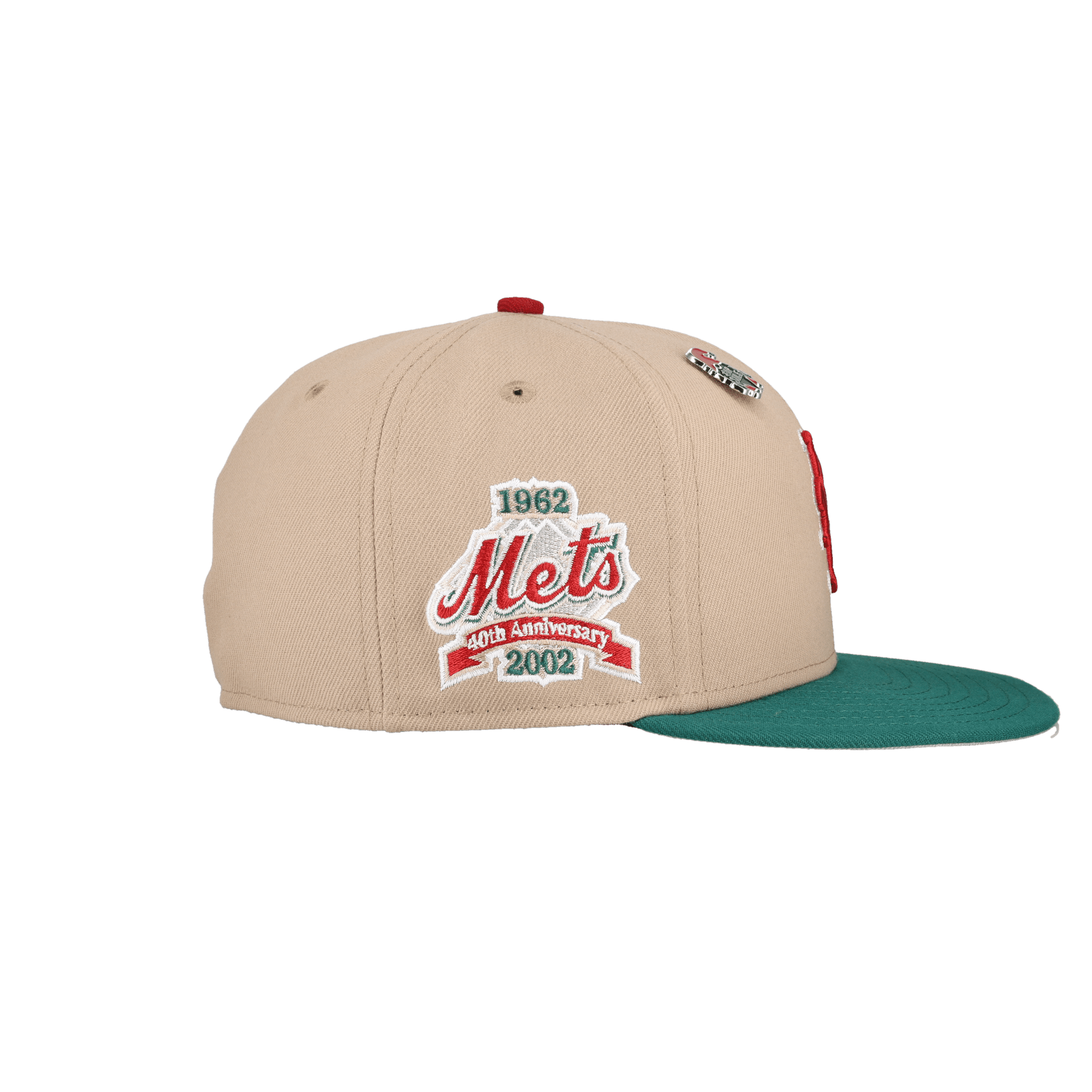 New York Mets 2023 Christmas Collection 40th Anniversary Patch Fitted Hat - Lucid Soles