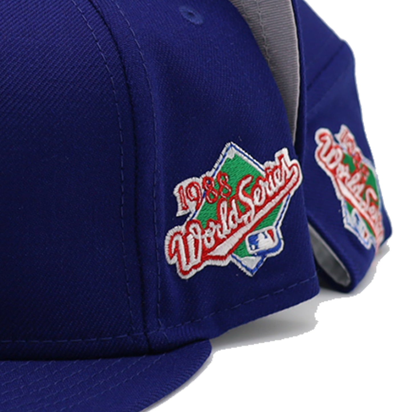 Los Angeles Dodgers Basics 1988 World Series Patch Fitted Hat - Lucid Soles