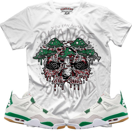 You Can Always Change (NIKE SB X AIR JORDAN 4 PINE GREEN) T-Shirt - Lucid Soles