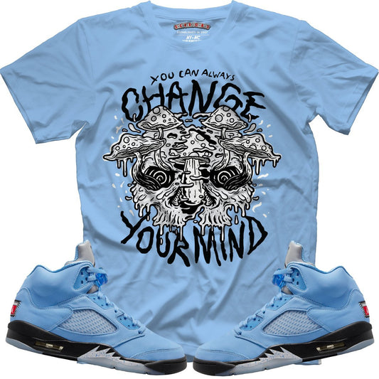 You Can Always Change Your Mind (Retro 5 UNC) T-Shirt - Lucid Soles